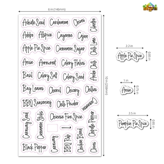 Set 8 Nhãn Dán Hũ Gia Vị