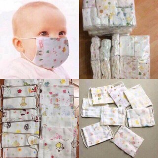 Khẩu Trang Cho Bé Vải Xô Hoa Nhật 4 Lớp nhiều mẫu
