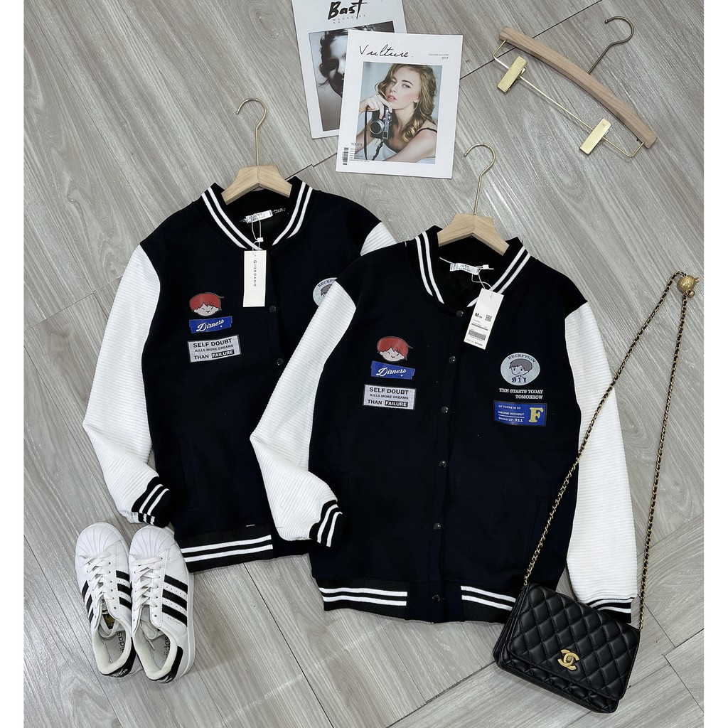 Áo Khoác Bomber Lót Nỉ Dày Cực Ấm - Áo Khoác Bóng Chày | BigBuy360 - bigbuy360.vn