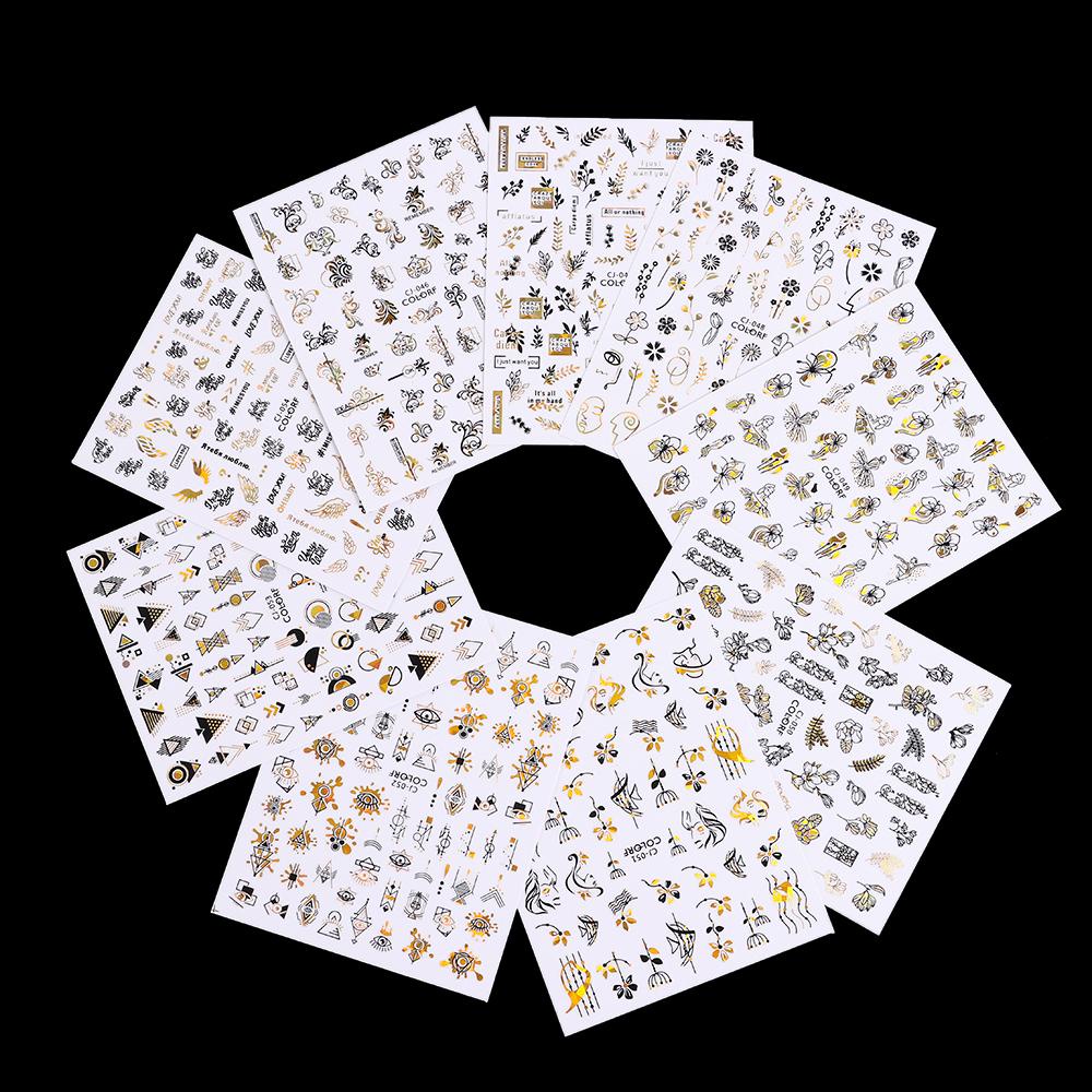 Sticker Dán Móng Hoạ Tiết Lá Mới