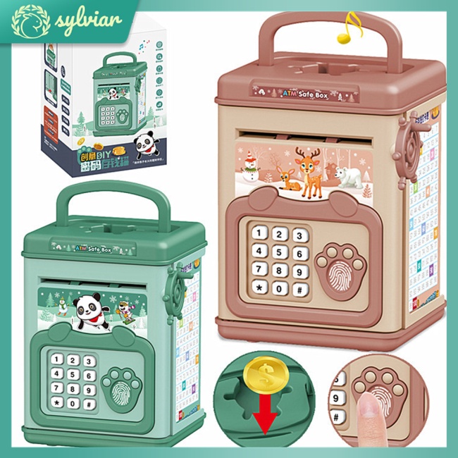 Hộp Âm Nhạc Mini Tiết Kiệm Tiền Kiểu Dáng Máy Atm Độc Đáo Cho Bé