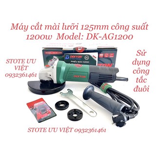 MÁY CẮT MÀI SẮT 125mm 1200w MODEL: Dk-AG1200 CHÍNH HÃNG DEKTON