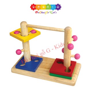 Đồ chơi gỗ đường luồn đôi Winwintoys