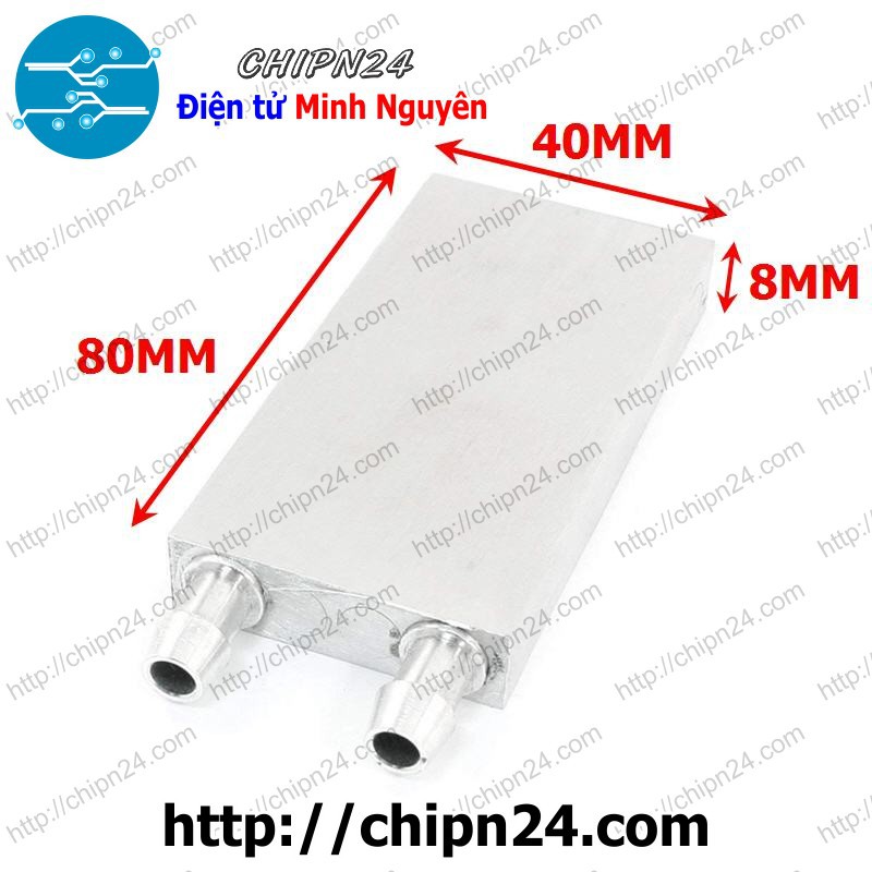 [1 pcs] (A3) Tản nhiệt nước cho sò nóng lạnh 40*80*12mm