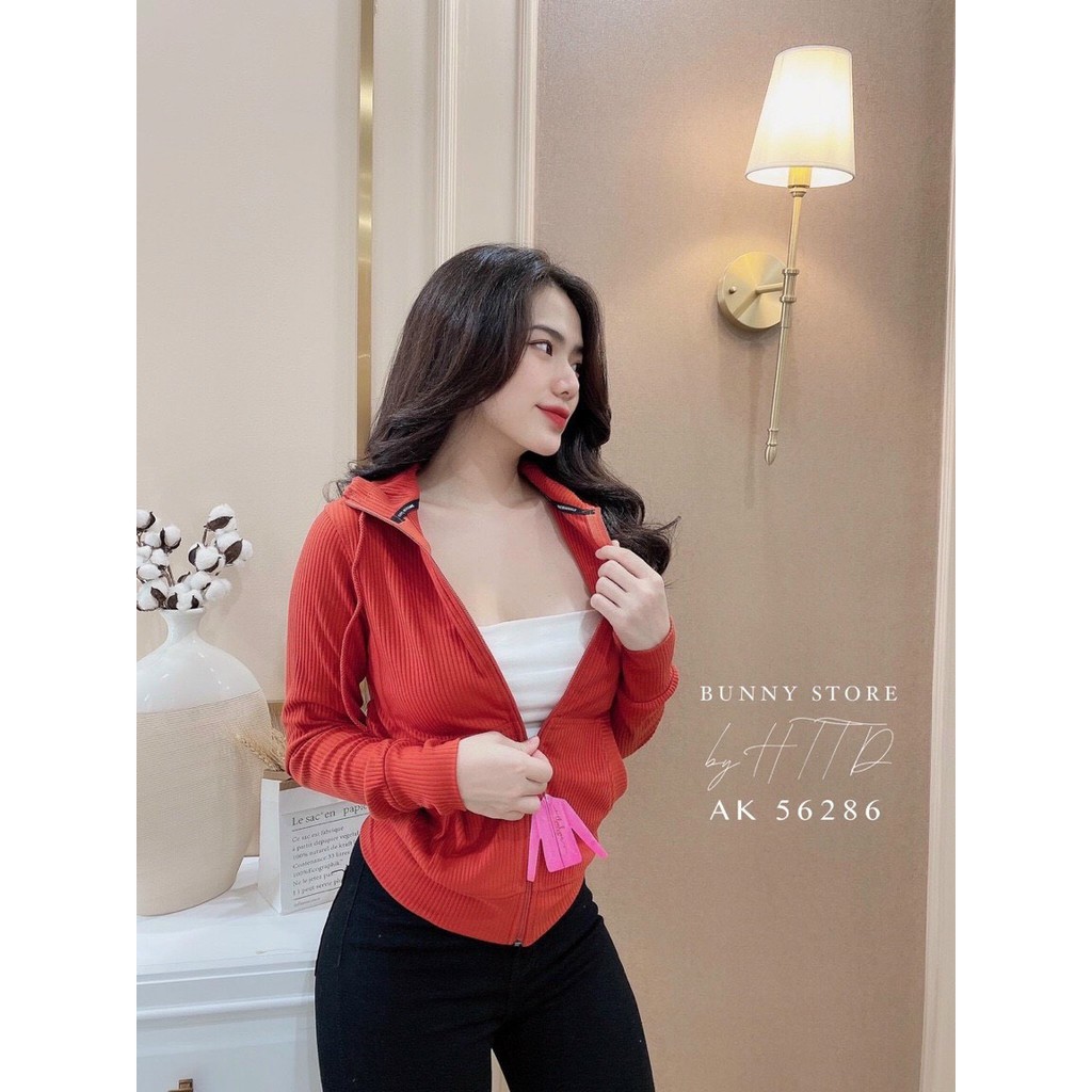 áo khoác nữ 6 túi dây kéo có mũ chất thun gân xịn xò hàng quảng châu cao cấp bao đẹp m535 | BigBuy360 - bigbuy360.vn