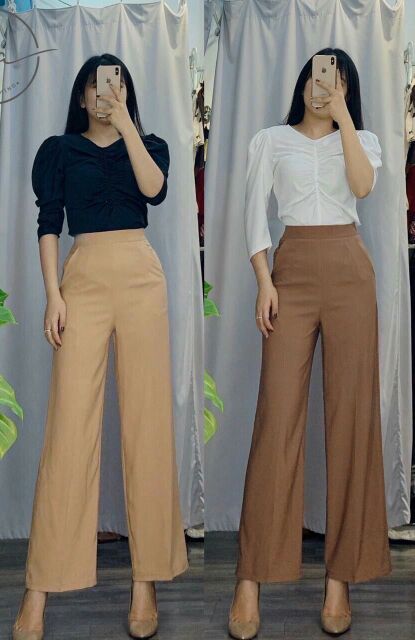 Quần ống Suông Dài Dây Kéo Bên Hông | BigBuy360 - bigbuy360.vn