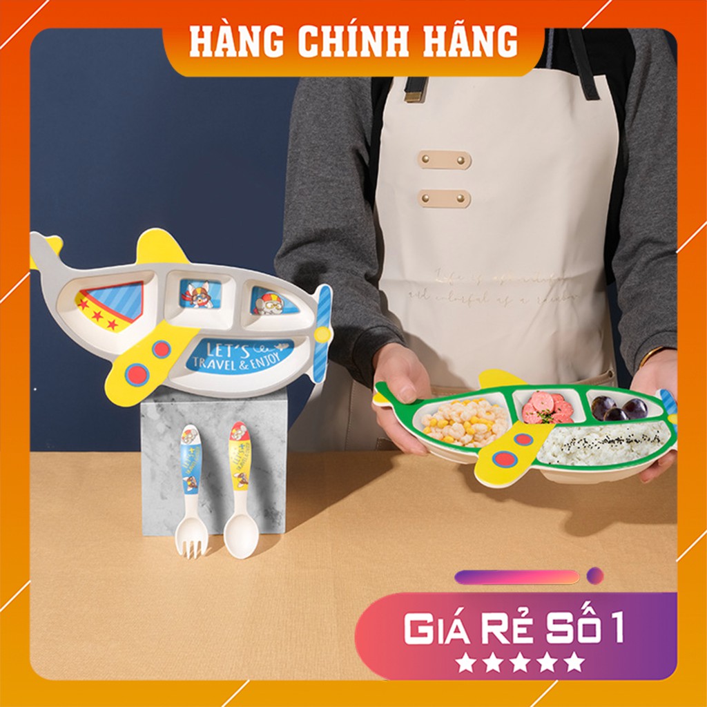 [HÀNG CHÍNH HÃNG] Bộ Bát Ăn Dặm Sợi Tre Kiểu Nhật Nhiều Hình Cực Dễ Thương