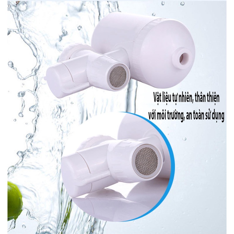 Vòi lọc nước nhà siêu sạch không gỉ, Đầu lọc nước gắn trực tiếp vào vòi, Thiết bị sử lý nước siêu tiện lợi