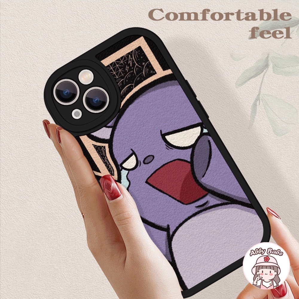 Ốp Điện Thoại TPU Mềm Phối Da Mặt Nhám In Hoạt Hình Kuromi Melody Cho Iphone 11 7Plus 13 12 11 Pro Max X XS 12 13 XR