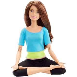 Búp bê Barbie Yoga có khớp Made to move DHL81 xanh đậm