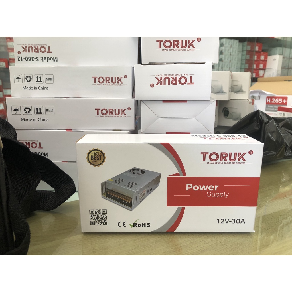Nguồn TORUK tổng 12v -10A ,12v -15A, 12v -20A, 12v -30A Chuyên cho Camera ,Các bộ điều khiển tự động, Đèn các loại