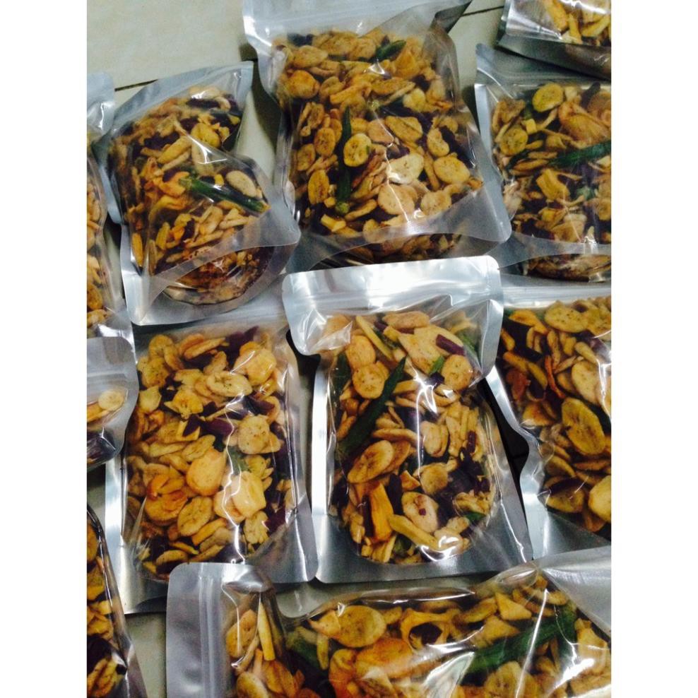 500g hoa quả sấy vỡ giòn ngon