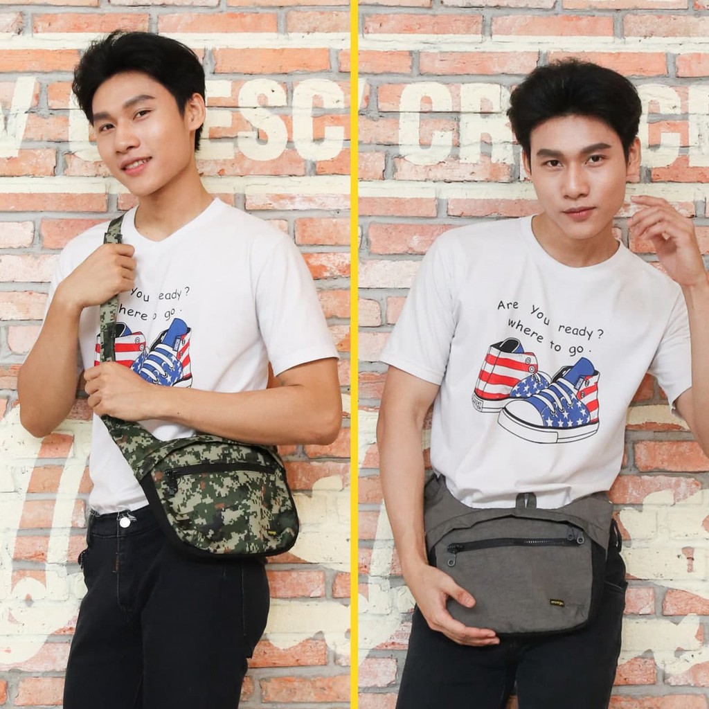 Túi đeo chéo Slim Hobo Bag chất liệu vải trượt nước thiết kế unisex năng động nhiều Màu