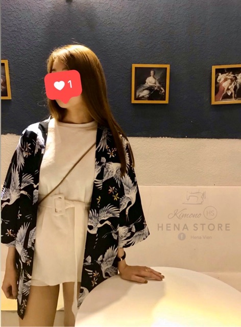 Kimono Hạc Xanh new
