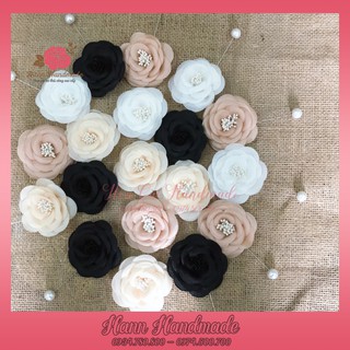 🌺 Hoa cài áo đẹp 🌺Hoa cài áo giá sỉ, cài áo handmade vải voan hàn quốc có ghim cài - hoacaiao.com.vn