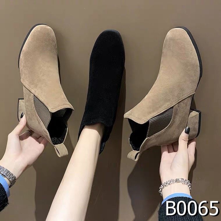 Bốt da lộn 3p cổ chun ôm chân sale giá rẻ fullbox | BigBuy360 - bigbuy360.vn