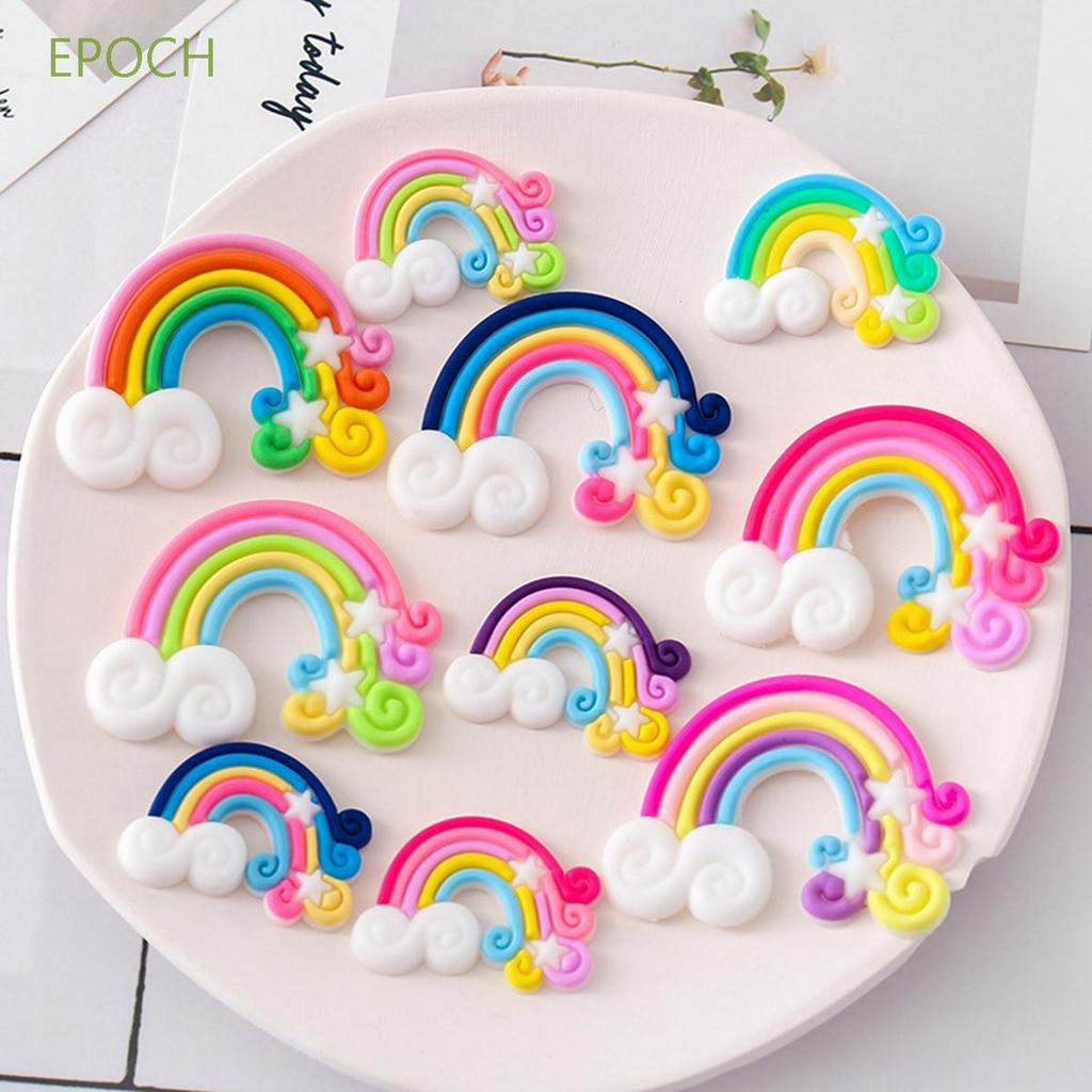 EPOCH Set 10 Miếng Dán Trang Trí Hình Cầu Vồng Xinh Xắn