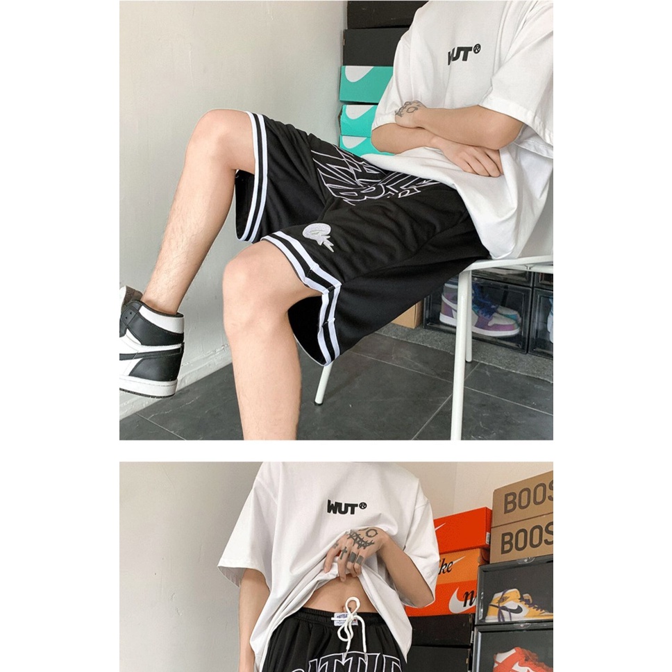 Quần Short Thể Thao Dáng Rộng In Chữ Phong Cách Đường Phố Thời Trang Mùa Hè Mới 2022