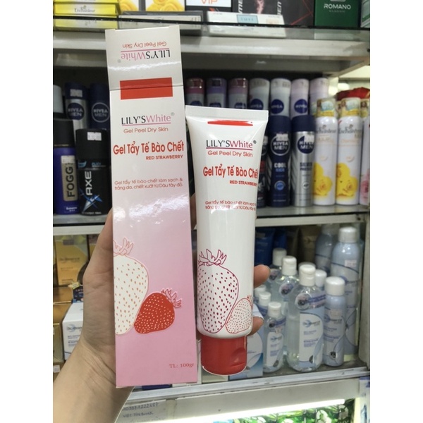 Gel tẩy tế bào chể lilywithe hương dâu 100g