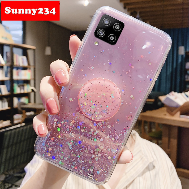 Ốp Điện Thoại Mềm Có Vòng Đỡ Cho Samsung A02s M31s S21 Plus S21 Ultra S20 Fe A12 A52 A72 Note 20