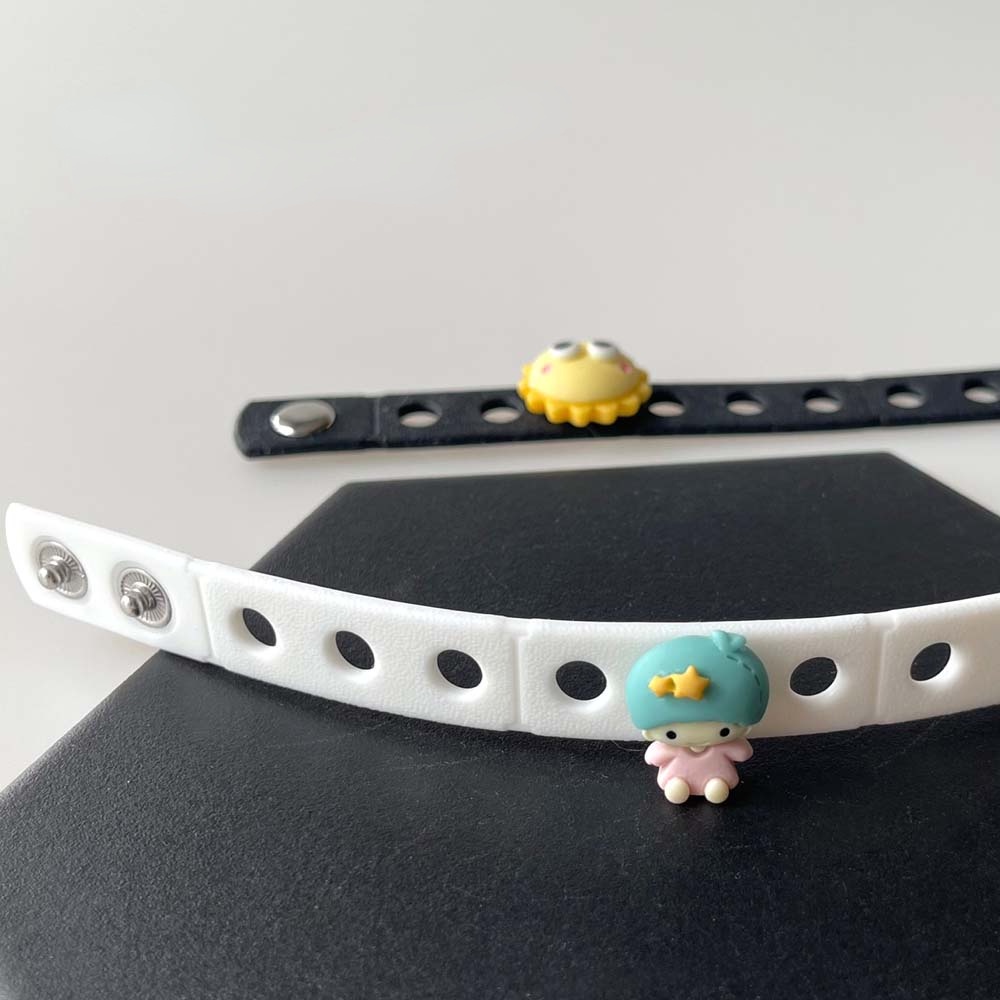 [Deco] Giày Crocs Đính Hạt Charm Hình Giày Crocs Jibbitz Màu Xanh Lá Cây / Mặt Trời Cười Dễ Thương Trang Trí Diy