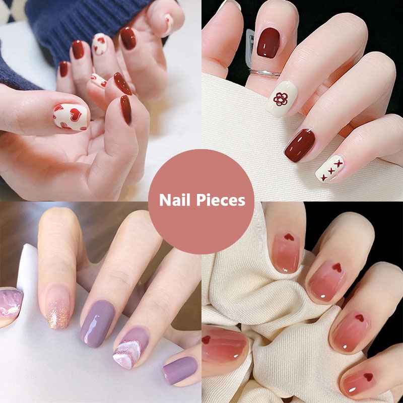 Set 24 Móng Tay Giả Trang Trí Nghệ Thuật