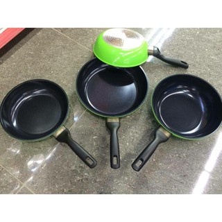Chảo Lock&Lock Cookplus Prima DÙNG ĐƯỢC BẾP TỪ (Green/ Red) 28cm
