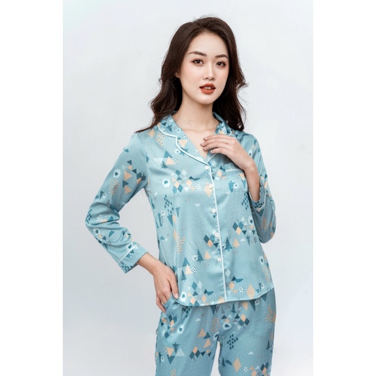 Bộ đồ mặc nhà lụa nữ Winny 1MNSA21561D