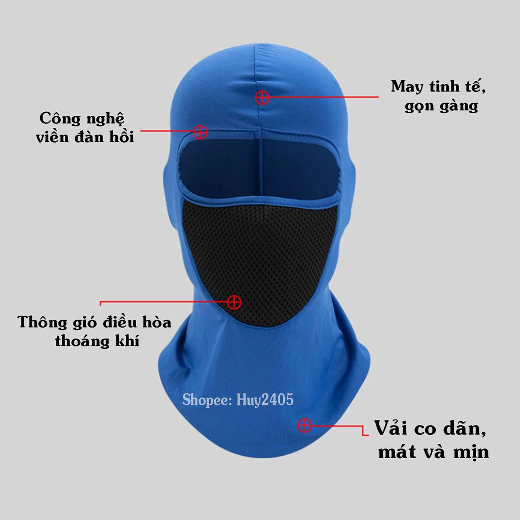 Khăn Phượt Trùm Đầu Ninja Điều Hòa X2 Cao Cấp - Mặt Nạ Chống Nắng, Chống Tia Uv Đa Năng Đi Xe Máy, Câu Cá, Chơi Thể Thao