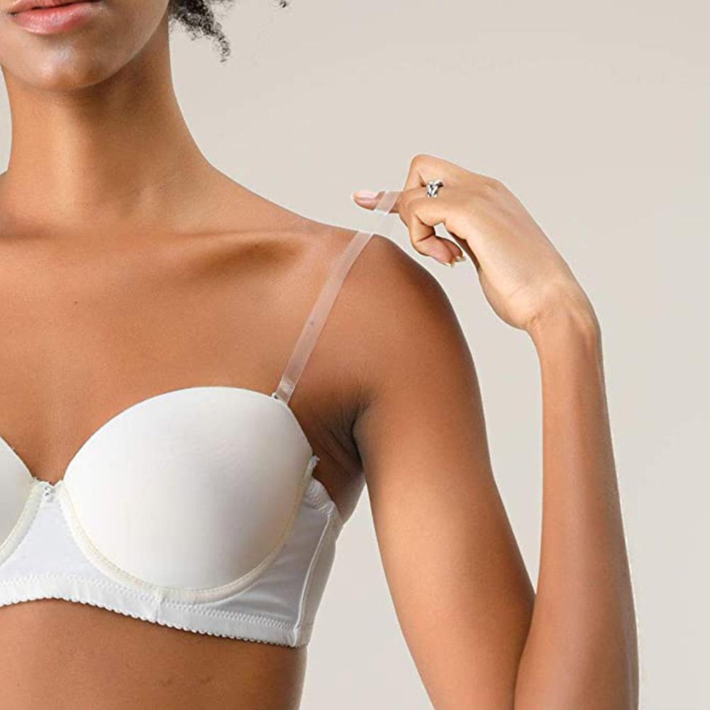 1 Cặp Dây Áo Ngực Trong Suốt Chống Trượt Bằng Thép Không Gỉ A8Q5