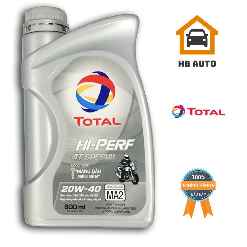 Dầu nhớt Total HI-PERF 4T SPECIAL 20W40 800ml