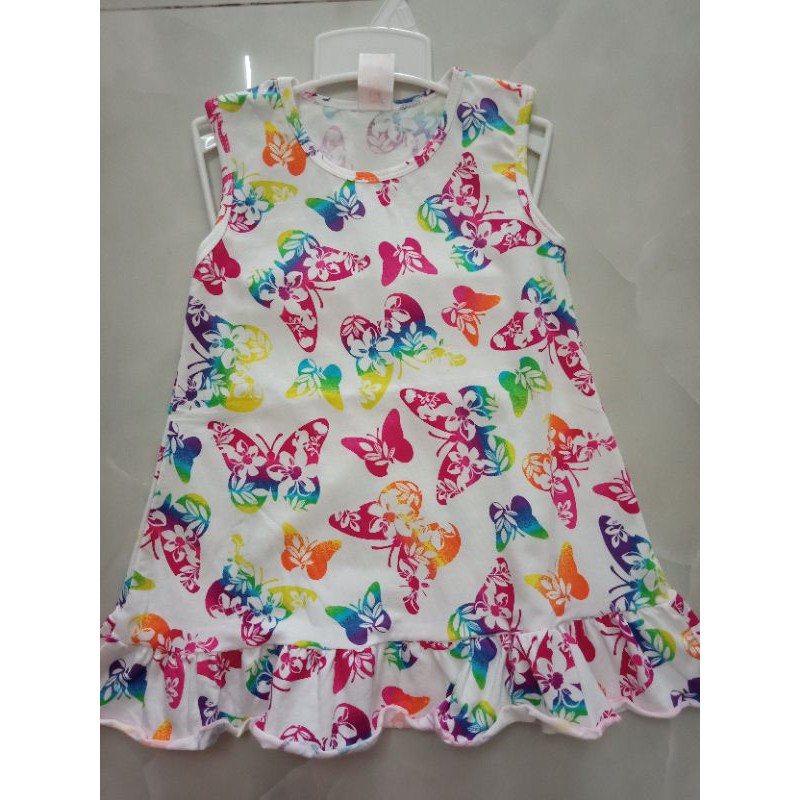 Đầm suông bé gái chất liệu 100% cotton mềm mịn