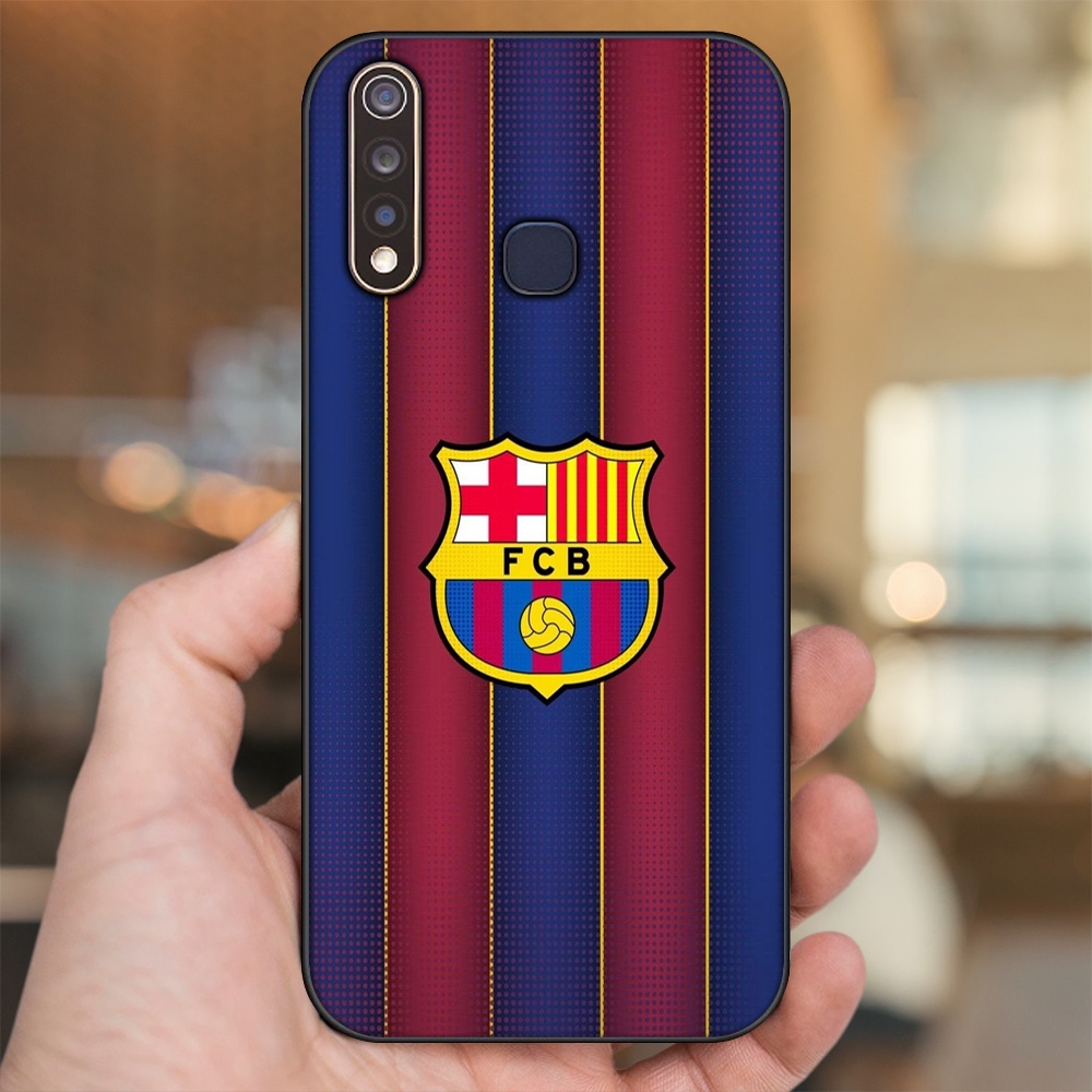 Ốp lưng Vivo Y19 viền đen in hình Barcelona Barca
