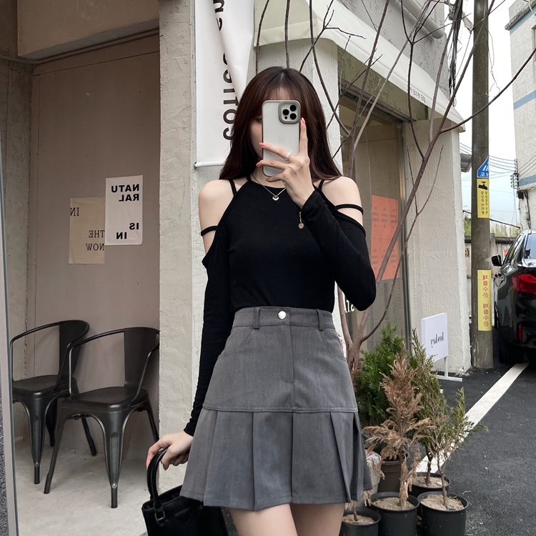 Xiaozhainv Váy Ngắn Lưng Cao Xếp Ly Thời Trang Hàn Quốc Dành Cho Nữ | BigBuy360 - bigbuy360.vn