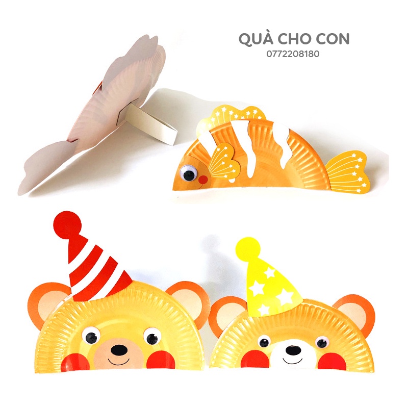 BỘ ĐĨA GIẤY THỦ CÔNG DÁN SÁNG TẠO CHO BÉ - HÃNG ENDU