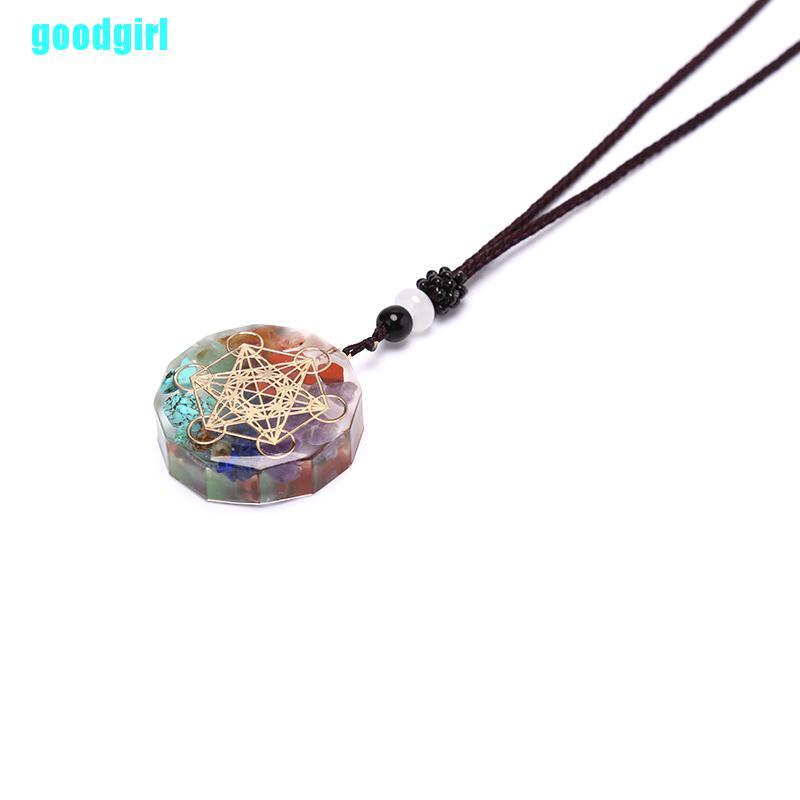 Vòng cổ Mặt Tròn Khắc Chữ Good Orgonite
