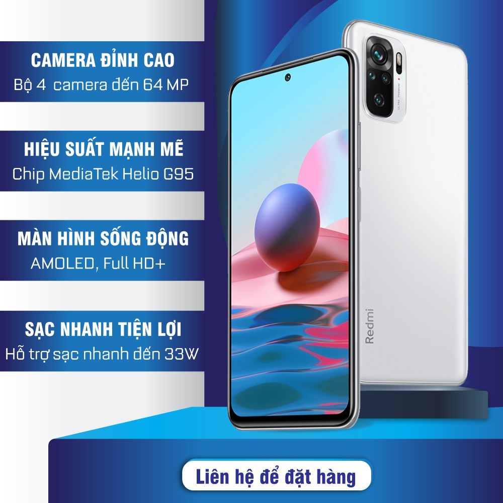 Điện thoại di động Xiaomi Redmi Note 10S (8GB/128G) - Bảo hành 18 tháng