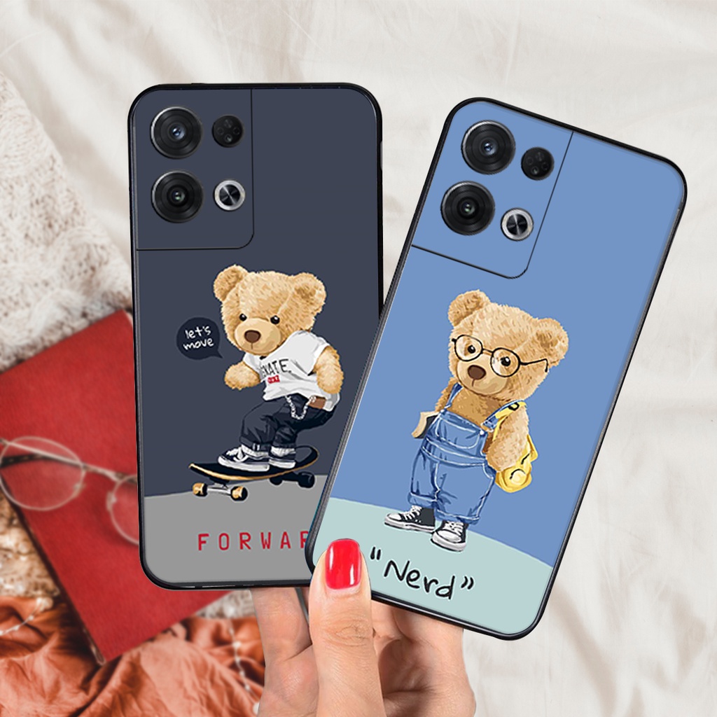 Ốp lưng Oppo Reno 8 4G / Reno 8 5G / Reno 8Z 5G / Reno 8 Pro gấu nhiều mẫu bền cute rẻ đẹp
