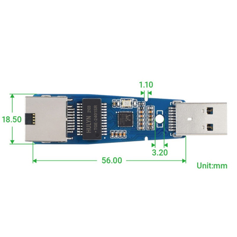 Bộ Chuyển Đổi Usb 3.2 Gen1 Sang Gigabit Ethernet Ule, Phích Cắm Và Hỗ Trợ Win7 / 8 / 8.1 / 10, Mac Linux, Android