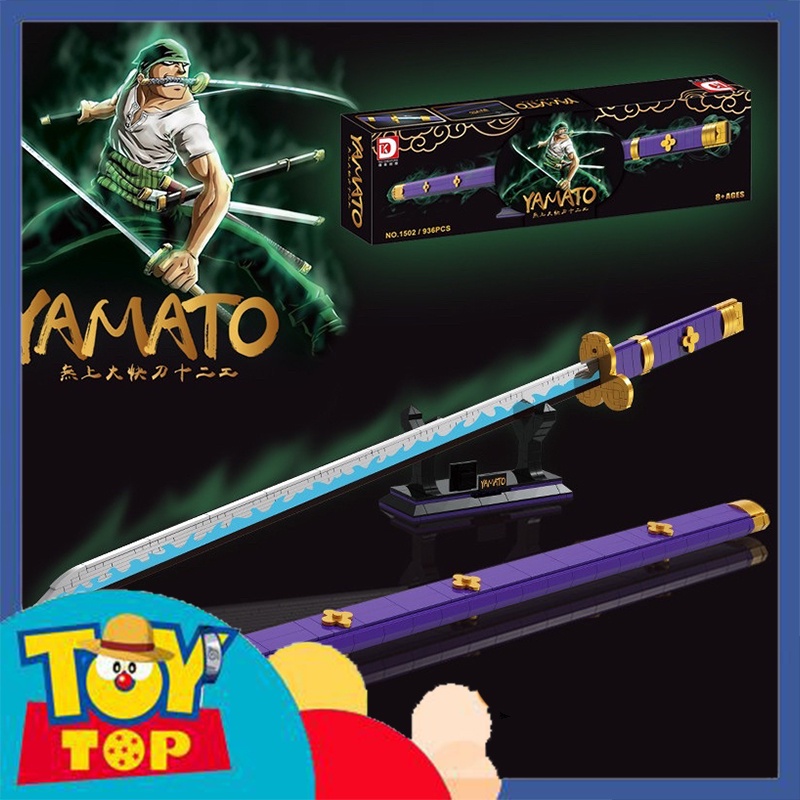 Đồ chơi lắp ráp mô hình kiếm Enma Yamato bằng nhựa của Zoro trong One Piece đảo hải tặc xếp hình DK1502 với 936 mảnh