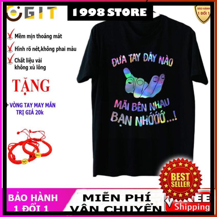 Áo phông phản quang bảy màu Mãi bên nhau bạn nhớ, áo thun nam nữ, quần khaki, quần nữ, sét bộ mặc ở nhà, áo thun tay dài