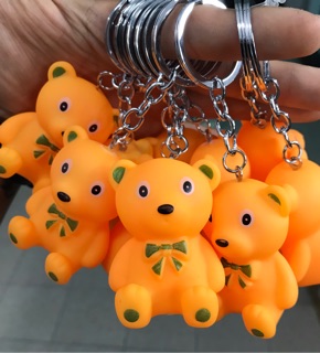 (SỈ) MÓC KHOÁ THÚ KÊU (1 chùm 10 con)