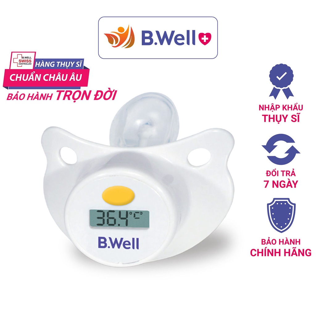 Nhiệt kế điện tử ngậm miệng đo nhiệt độ b.well wt 09 - bwell y tế 360