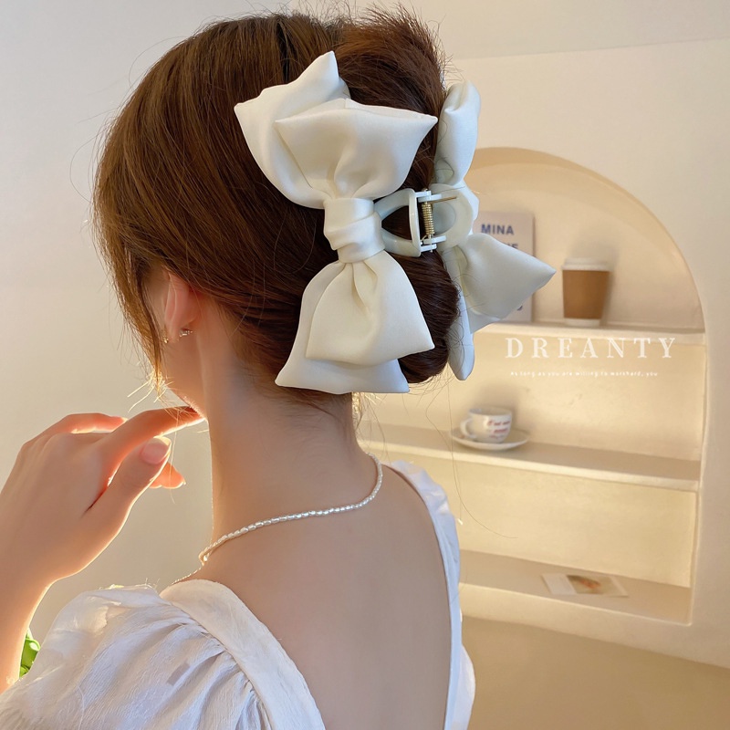 Kẹp Tóc Hình Cá Mập Đính Nơ Cỡ Lớn Thời Trang Cho Nữ