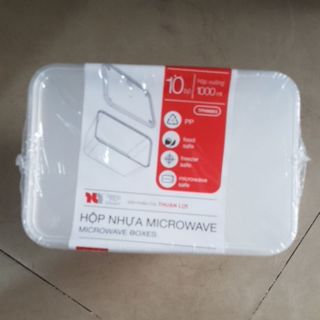 Combo 10 hộp  nhựa vuông  Thuận Lợi 1000ml microware