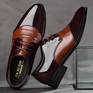 💎Giày nam size cộng 45-48 Giày da mũi nhọn