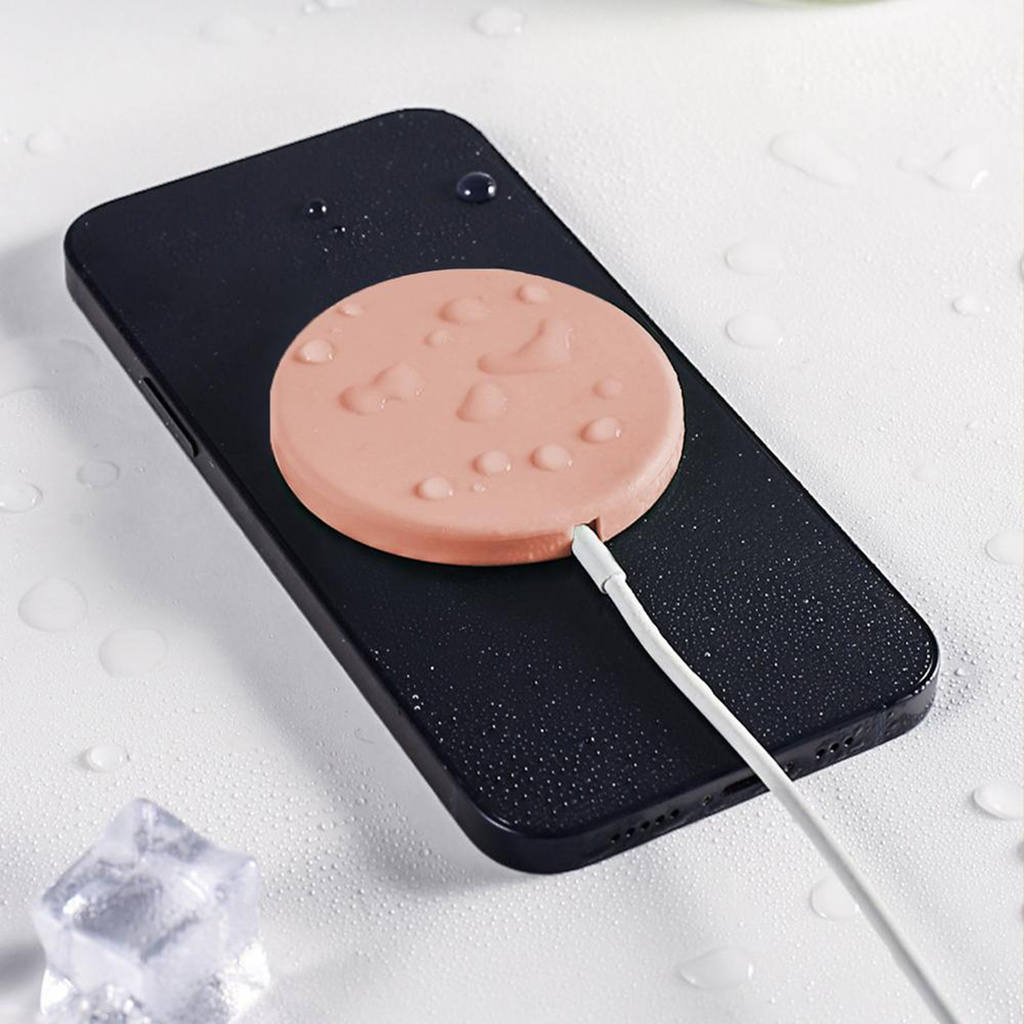 Bộ Sạc Không Dây Chống Nước Bằng Silicone Cho Magsafe Iphone 12