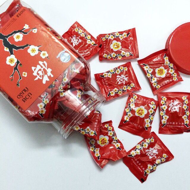 ô mai hoa đào