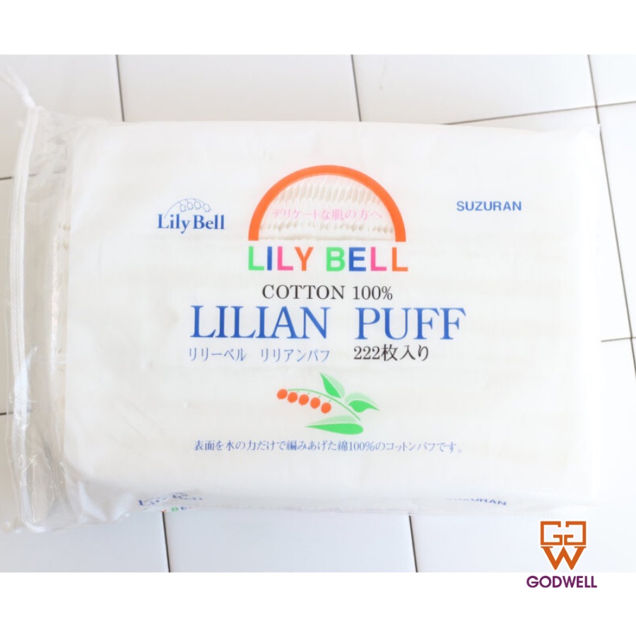 [LILY BELL] Bông Tẩy Trang Lilian Puff Cotton 100% Cotton 222 miếng