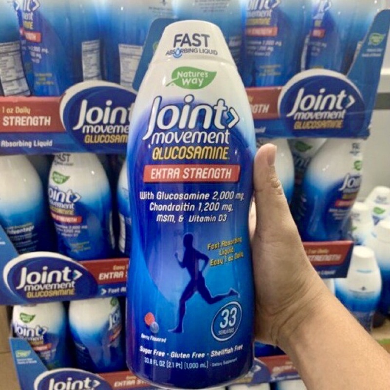 🏃🏻‍♂️🏃🏻‍♀️ Nước Uống NATURE’S WAY Joint Movement Liquid Glucosamine 1000ml của Mỹ